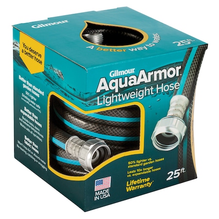 Gilmour Gilmour AquaArmor 1/2 in. D X 25 ft. L Expandable Lightweight Garden Hose 869251-1001